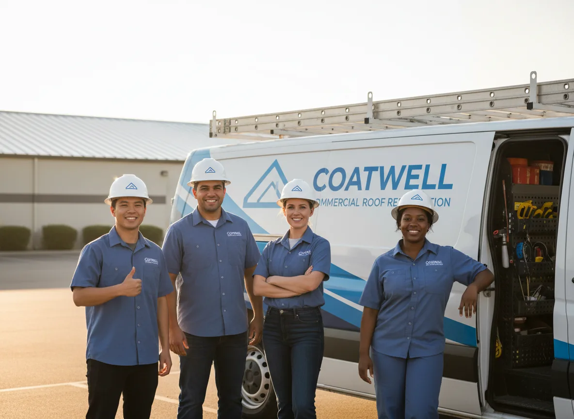 Commercial roof coating company in Mitchells, VA