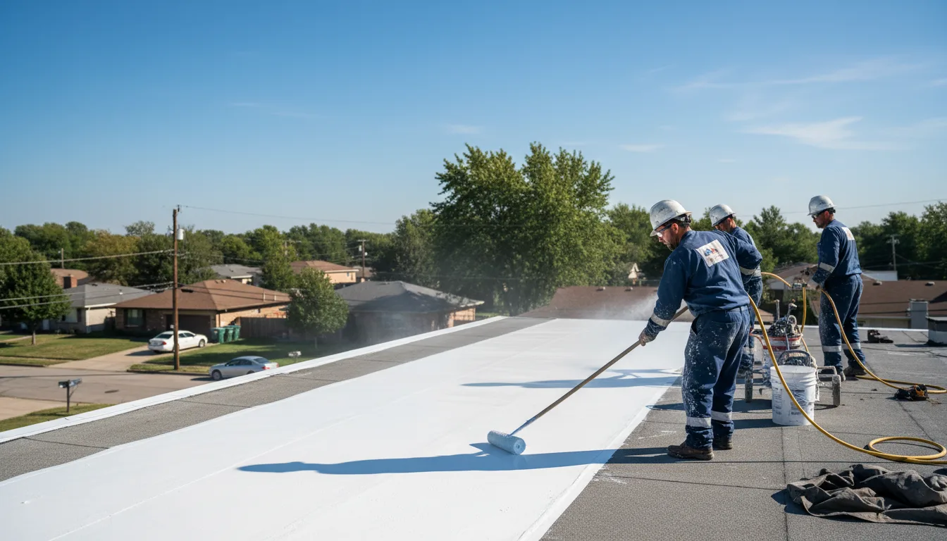 Commercial roof coating in Mitchells, VA near me